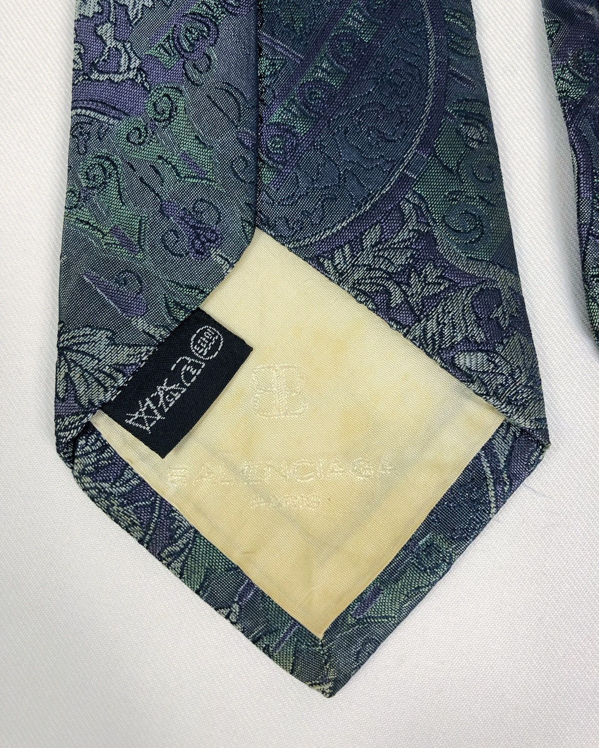 Balenciaga Rare Vintage Balenciaga Floral Silk Tie Size ONE SIZE - 6 Thumbnail