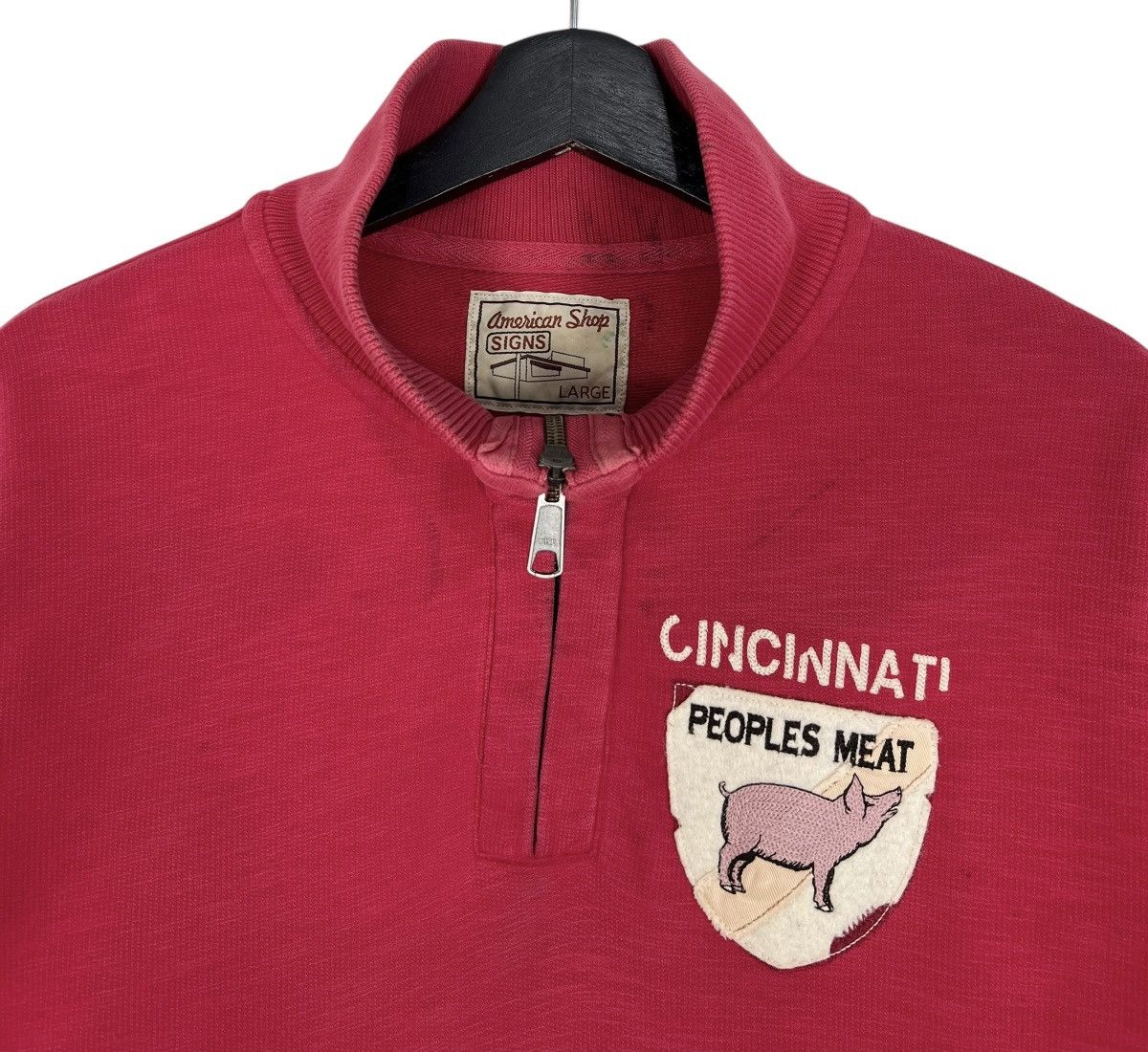 Vintage 90s Vintage Peoples Meat Packing Co Cincinati Ohio Half Zip Size US XL / EU 56 / 4 - 4 Thumbnail
