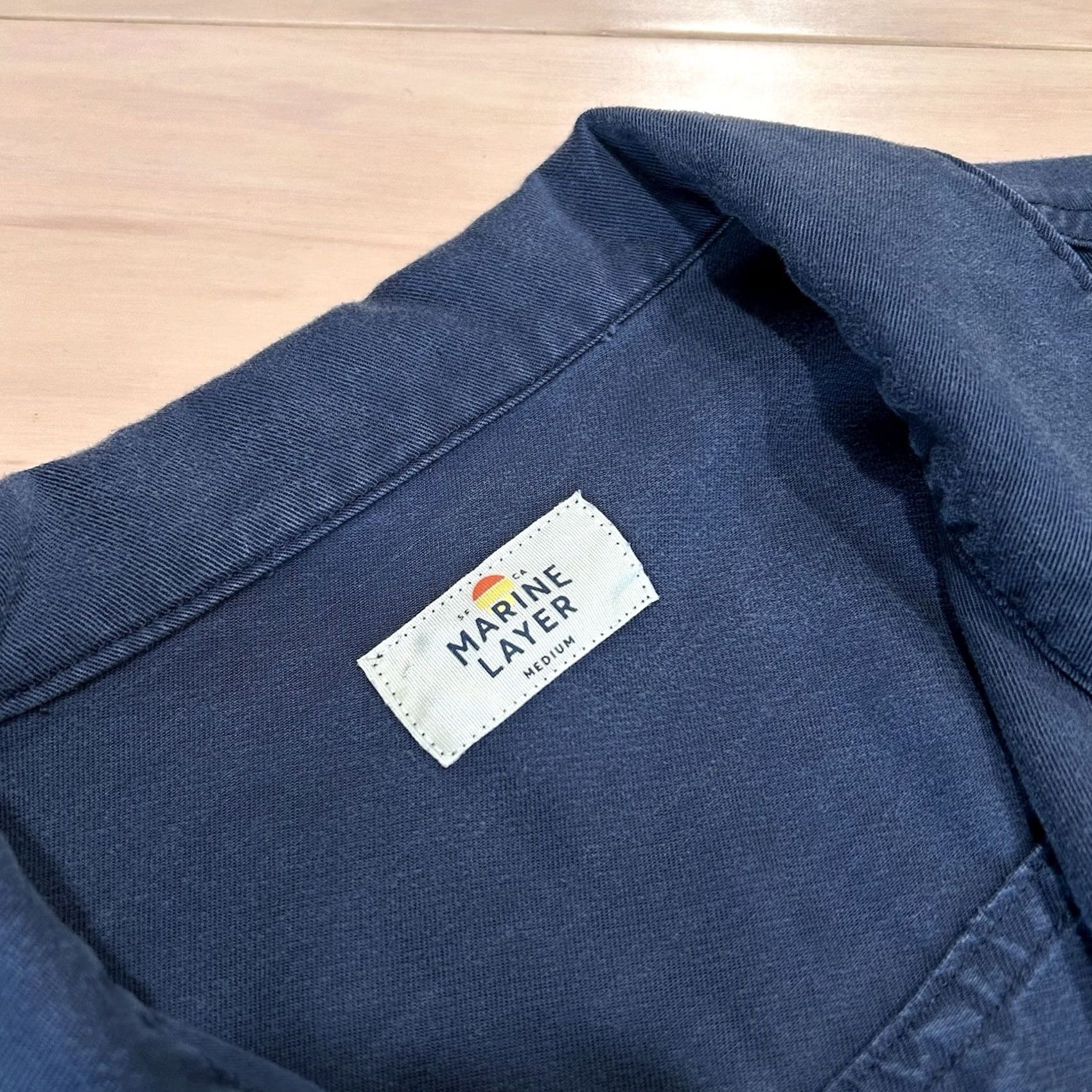 Marine Layer Marine Layer Drapery Snap Utility Jacket Blue Womens M Utility, Lightweight, Pockets, 100% Tencel, Short Length, Machine Washable, 3 Seasons Size M / US 6-8 / IT 42-44 - 3 Thumbnail