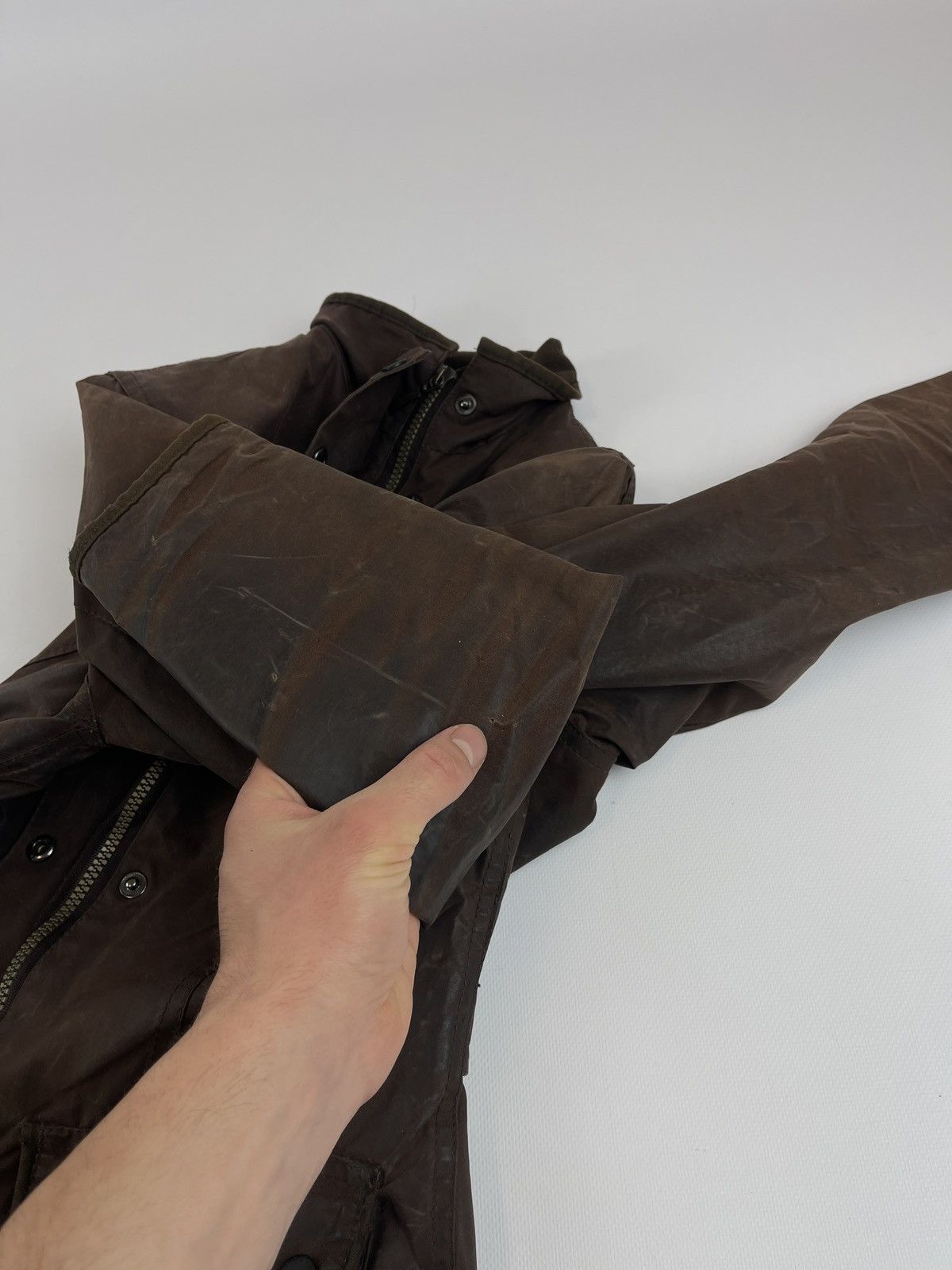 Barbour × Vintage Barbour Brown Wax Ladies Utility Jacket Size S / US 4 / IT 40 - 9 Thumbnail