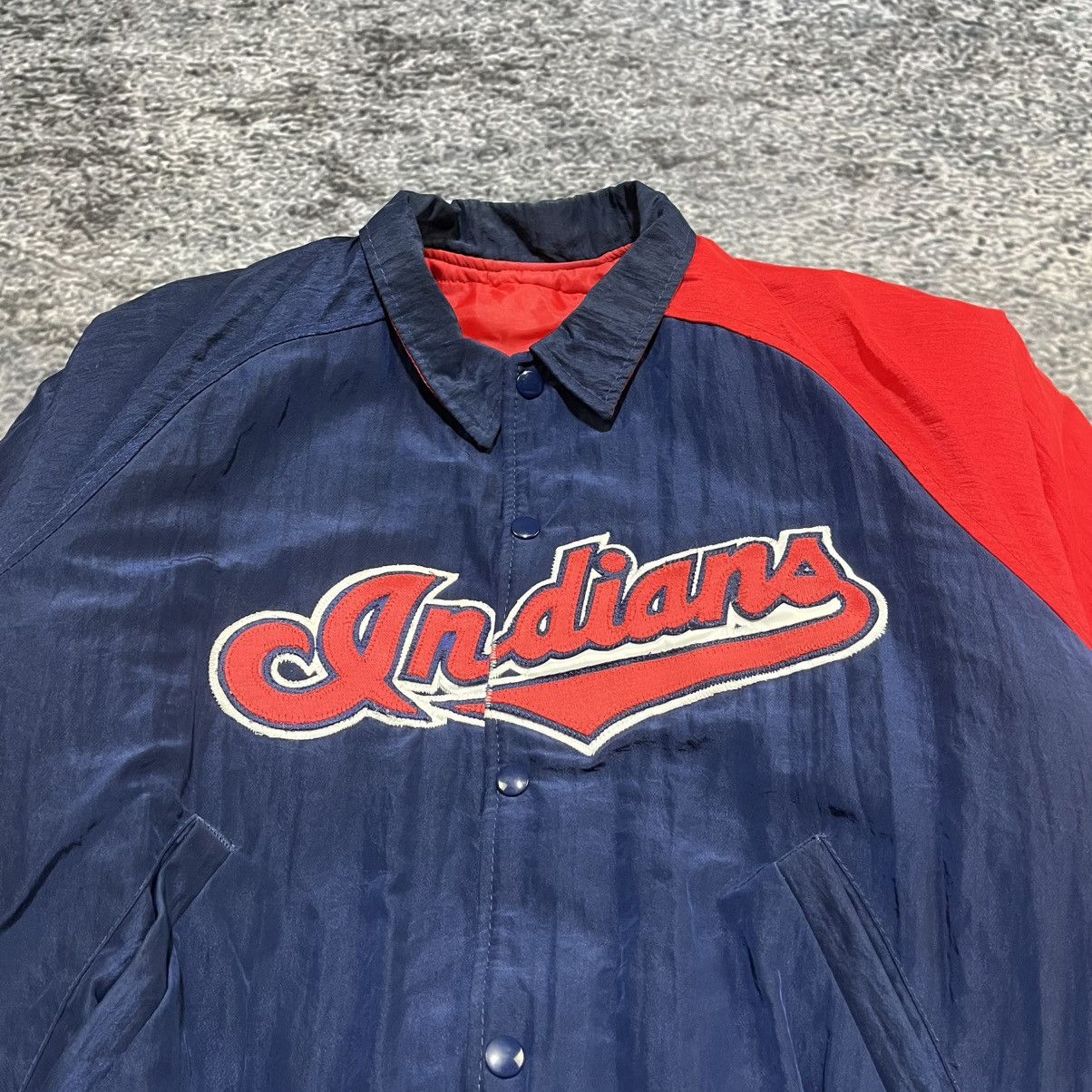 Starter Vintage 90s Cleveland Indians Starter Diamond MLB Jacket Size US M / EU 48-50 / 2 - 4 Thumbnail