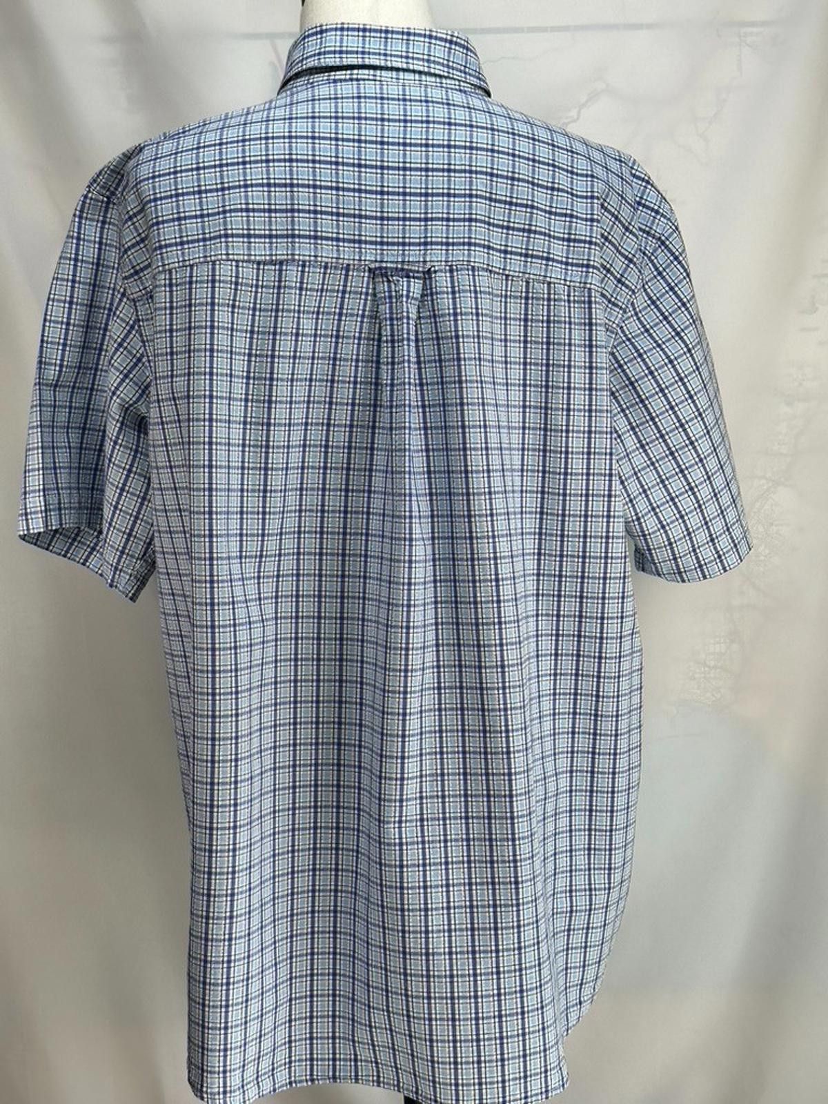 Chaps Ralph Lauren Chaps Plaid Embroidered Cotton Shirt Blue 2XL Size US XXL / EU 58 / 5 - 2 Thumbnail
