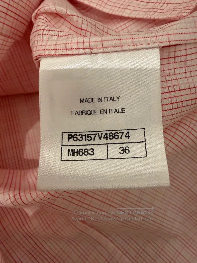 Chanel Chanel 20P plaid pink diamond button shirt Size XS / US 0-2 / IT 36-38 - 4 Thumbnail