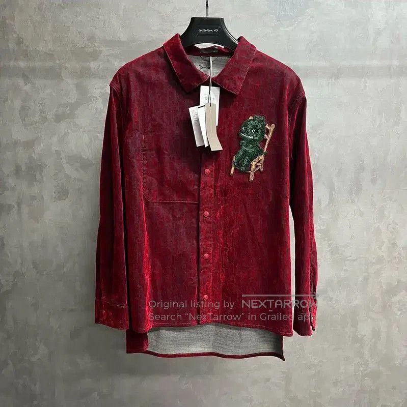 Dior Dior Red Cotton Men's Shirt . Size US XL / EU 56 / 4 - 1 Thumbnail