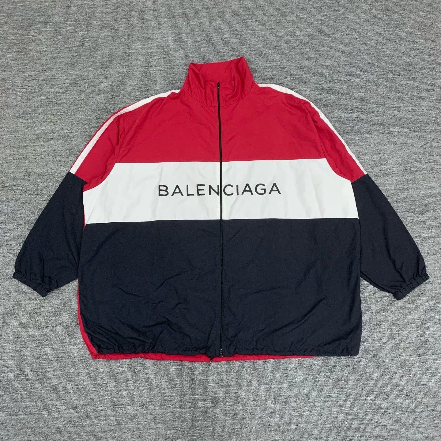 balenciaga color-block windbreaker jacket