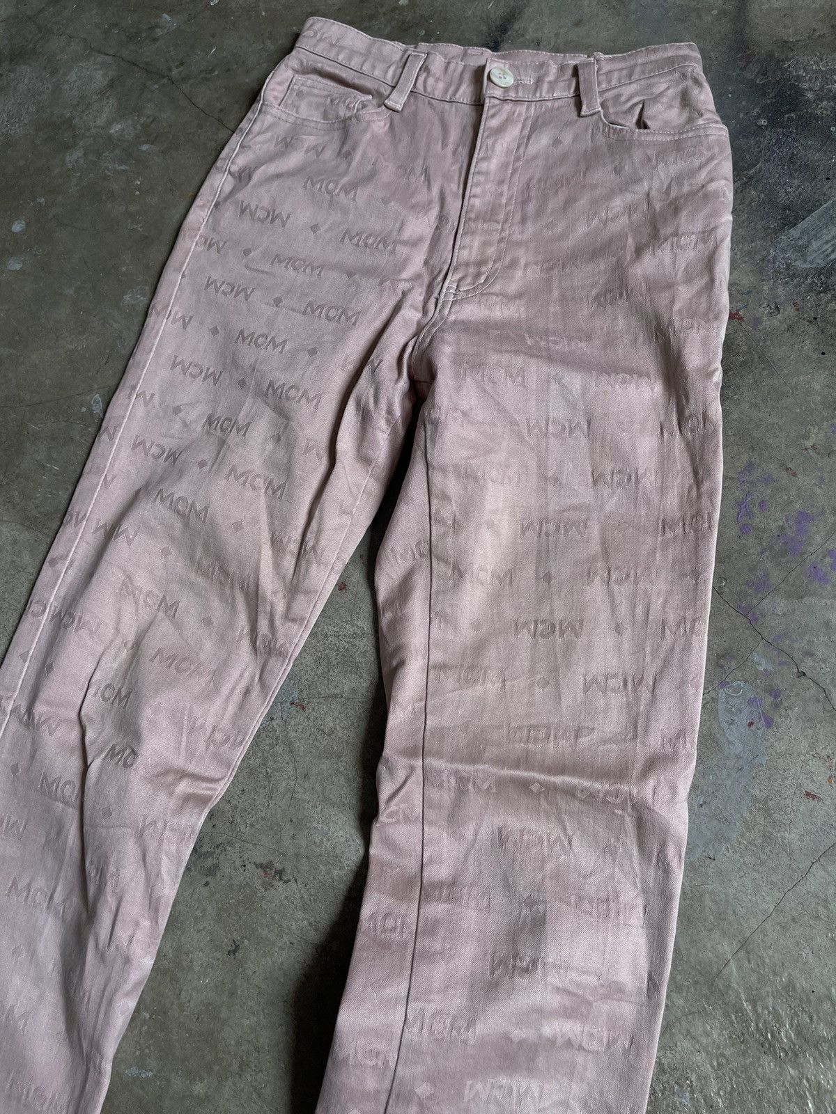 MCM × Vintage Vintage MCM Monogram Pink Pants Size 24" / US 00 / IT 34 - 2 Thumbnail