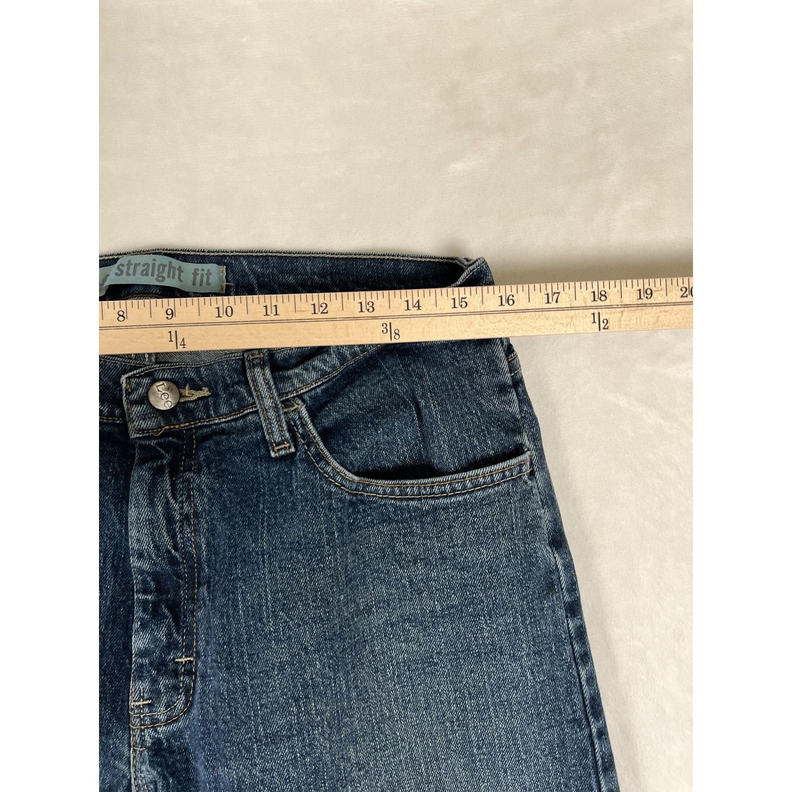 Lee Lee Dungarees Jeans Mens 32x32 Blue Straight Fit Denim Class Size US 32 / EU 48 - 4 Thumbnail