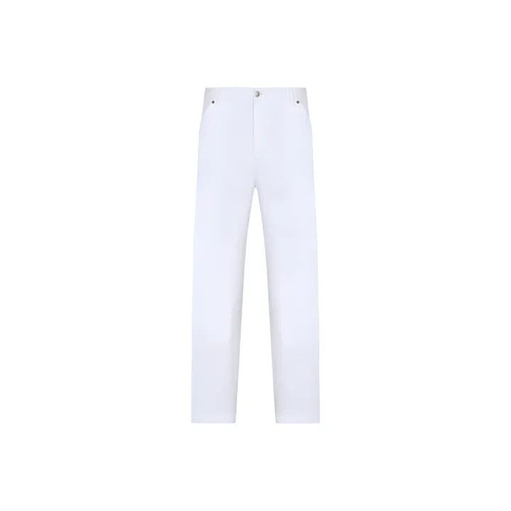 Dior Dior White Straight-Leg Denim Pants for Men 0079 Size US 44 / EU 60 - 1 Thumbnail