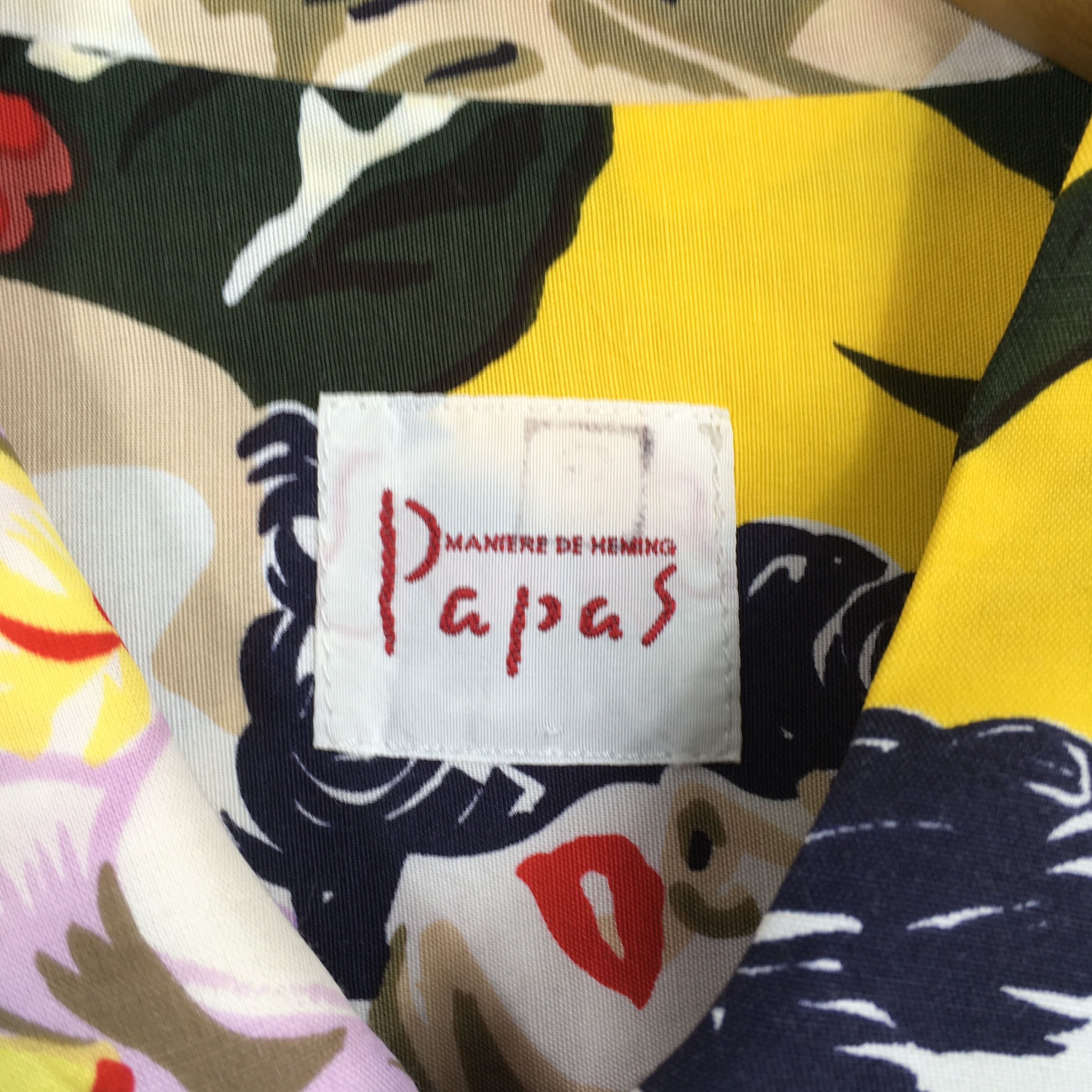 Japanese Brand Vintage 80s Papas Maniere De Heming Hawaii Shirt Large Size US L / EU 52-54 / 3 - 4 Thumbnail