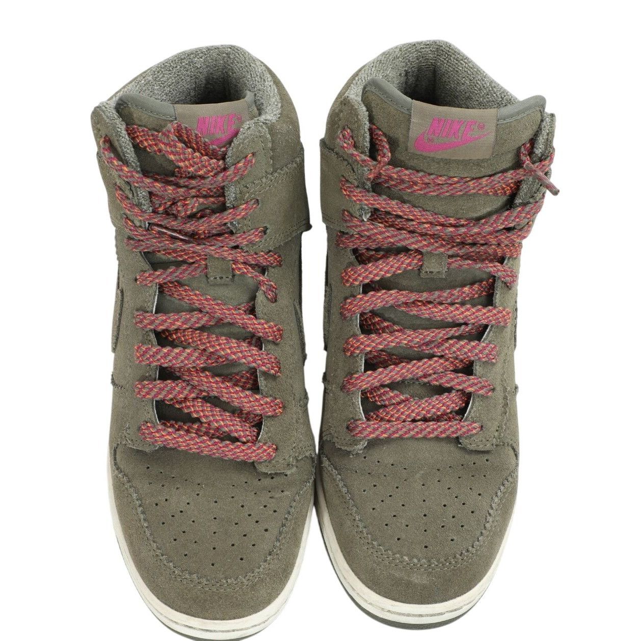Nike Nike Dunk Sky Hi Medium Olive Green Suede Sneakers Wedge Hee Size US 8 / IT 38 - 3 Thumbnail