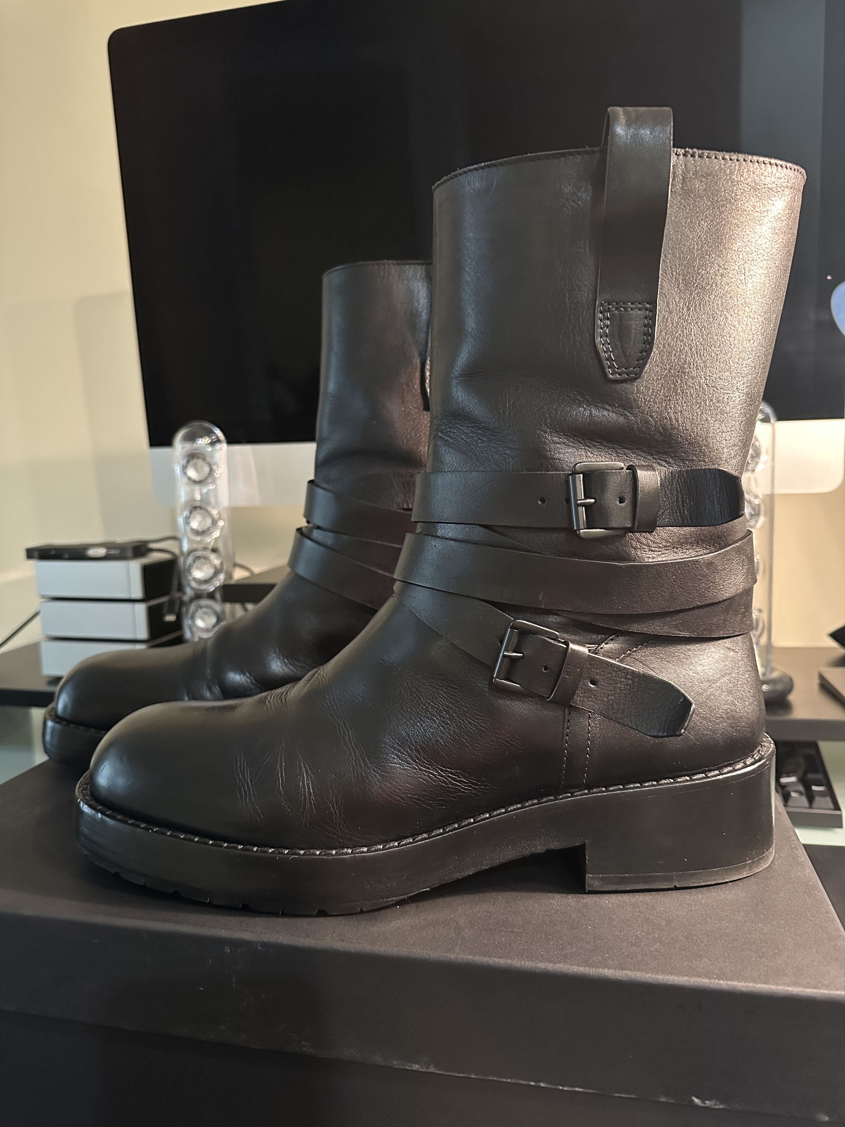 image of Ann Demeulemeester Julian A Boots Sz. 46 Black Leather, Men's (Size 13)