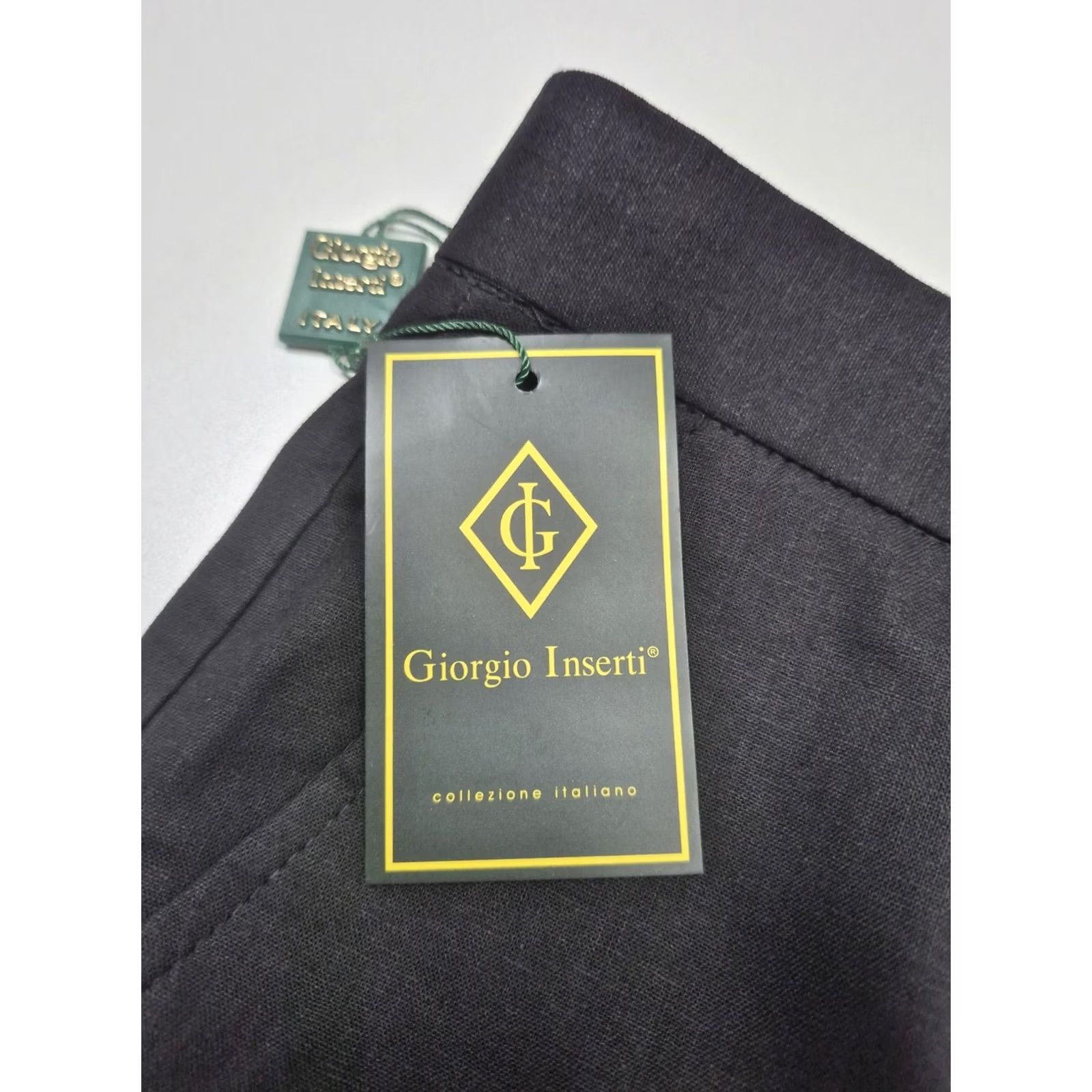 Vintage Giorgio Inserti Dress Pants Mens 38x35 Black Linen Flat Front Cuffed Lined NWT Dress Pants Mens Black Linen Flat Front Cuffed Lined NWT Size US 38 / EU 54 - 3 Thumbnail