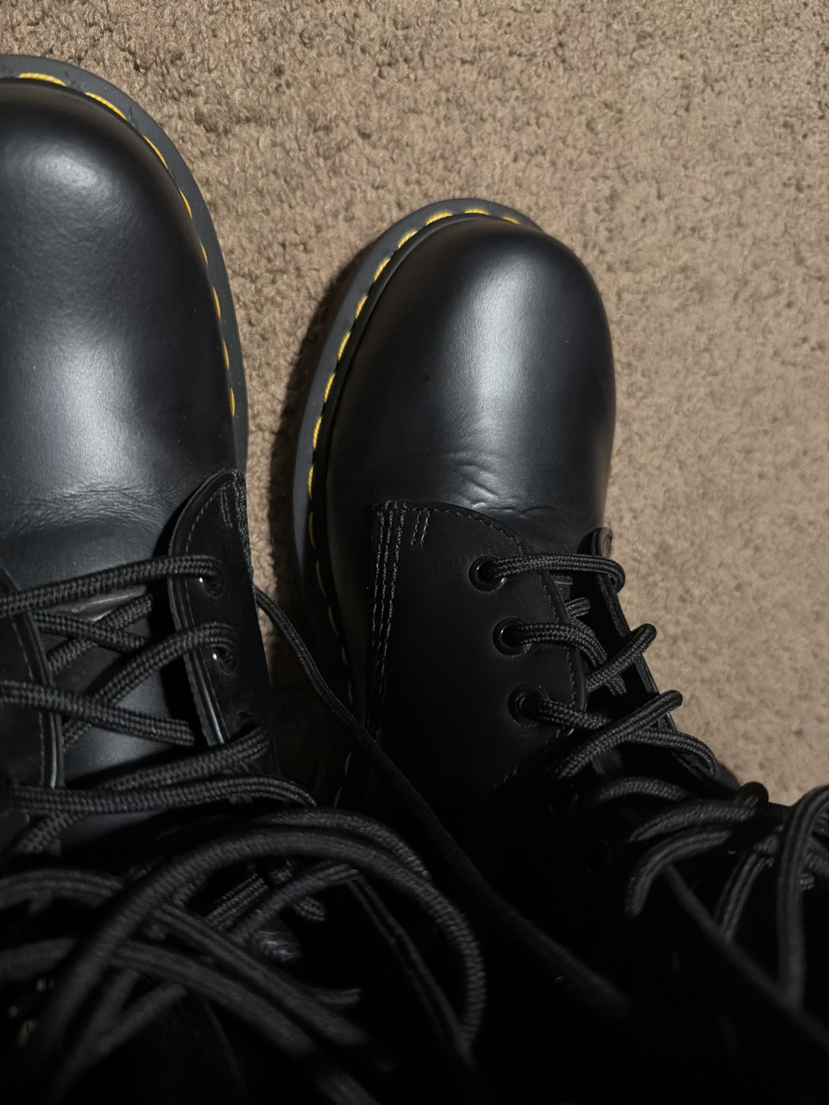 Dr. Martens × MM6 (Used) Dr. Martens x MM6 Maison Margiela Twisted 10-Eye Size US 11 / EU 44 - 2 Thumbnail