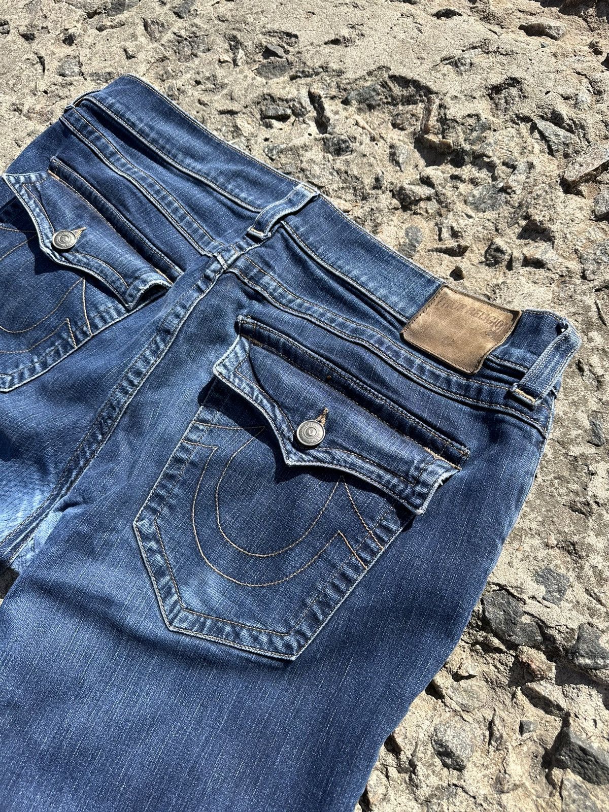 True Religion × Vintage True Religion Ricky Straight Jeans Pants Size US 40 / EU 56 - 5 Thumbnail