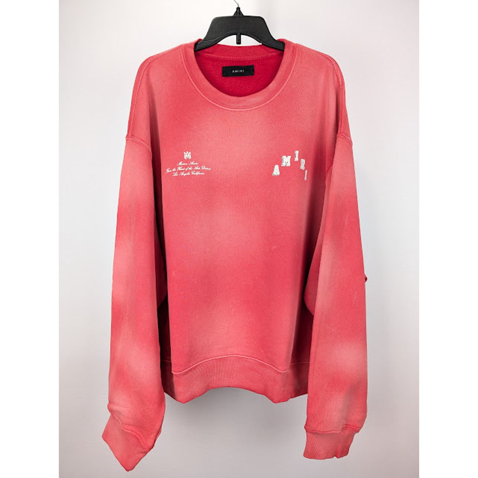Amiri o1rshd1 Q:2 / Vintage Collegiate Crewneck Sweatshirt in Red Size US M / EU 48-50 / 2 - 1 Thumbnail