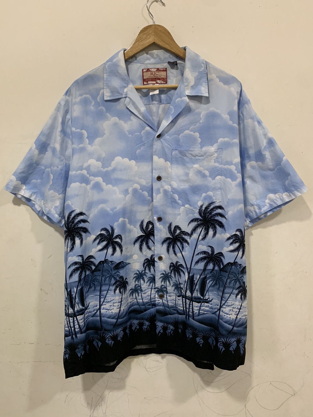 Vintage RJC Hawaii Short Sleeve Button Up Hawaiian Sz XL VTG Size US XL / EU 56 / 4 - 1 Thumbnail