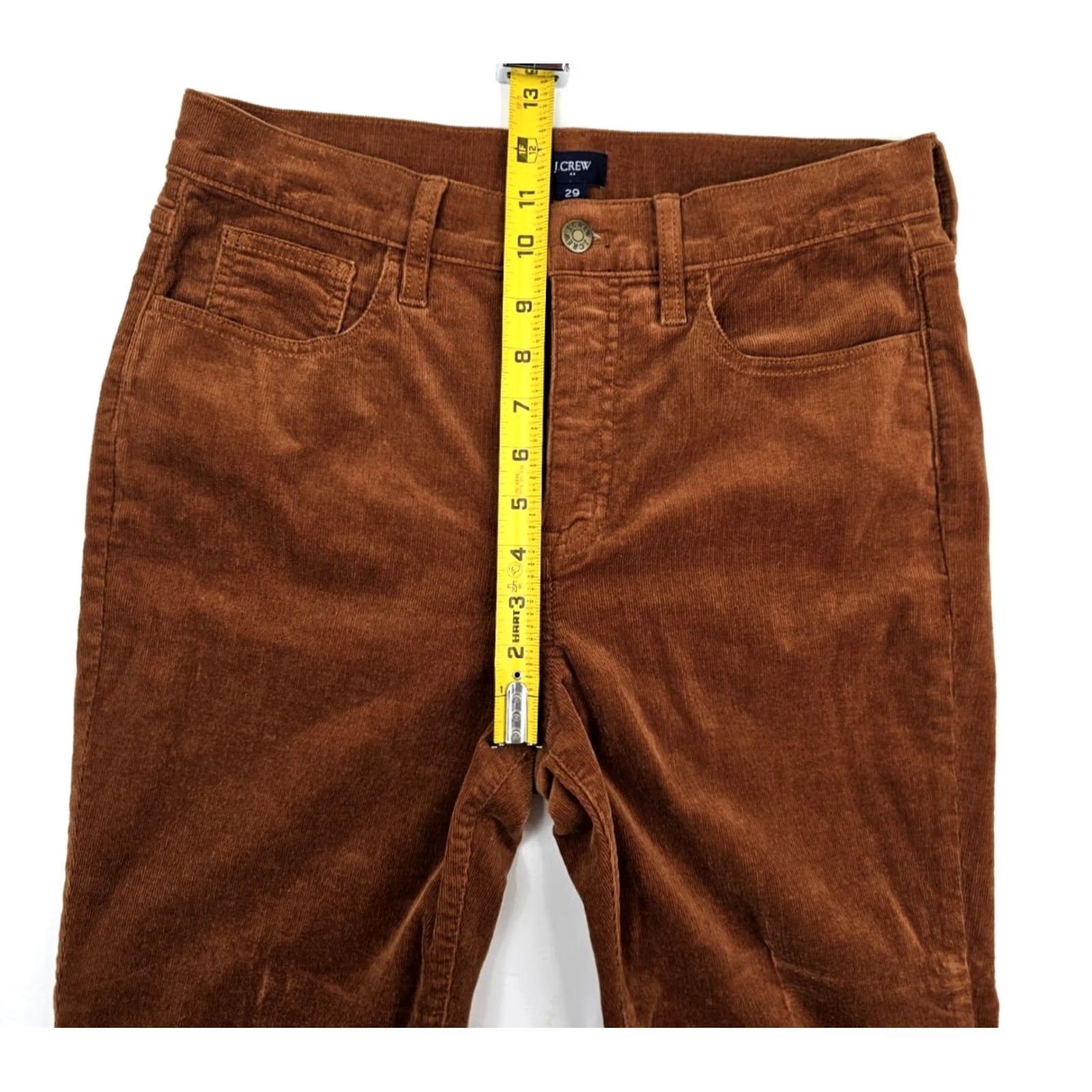 J.Crew J.CREW Full Length Corduroy Pants Women 30x28 Burnt Orange Straight Leg, 29 (Fits 30x28) BT Orange Womens Pants Size 30" / US 8 / IT 44 - 5 Thumbnail