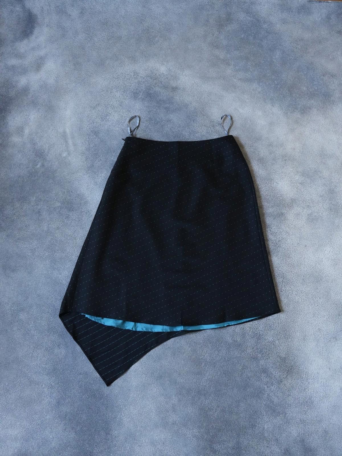 Thierry Mugler 2000s Mugler Asymmetric Dash Dot Skirt VINTAGE Women Size Size 28" / US 6 / IT 42 - 7 Thumbnail