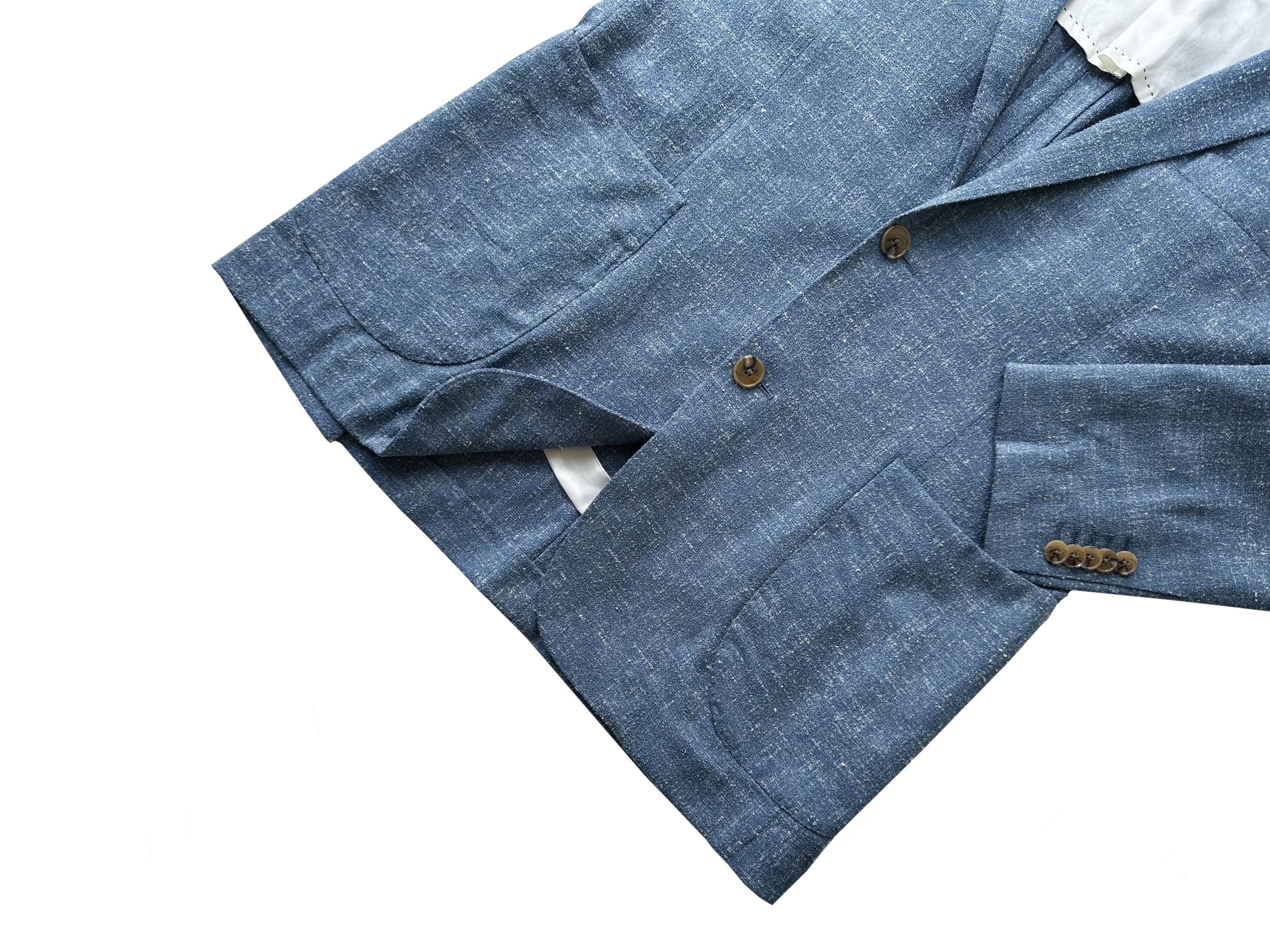 Loro Piana Zano x Loro Piana blue melange blazer Size 48R - 6 Thumbnail