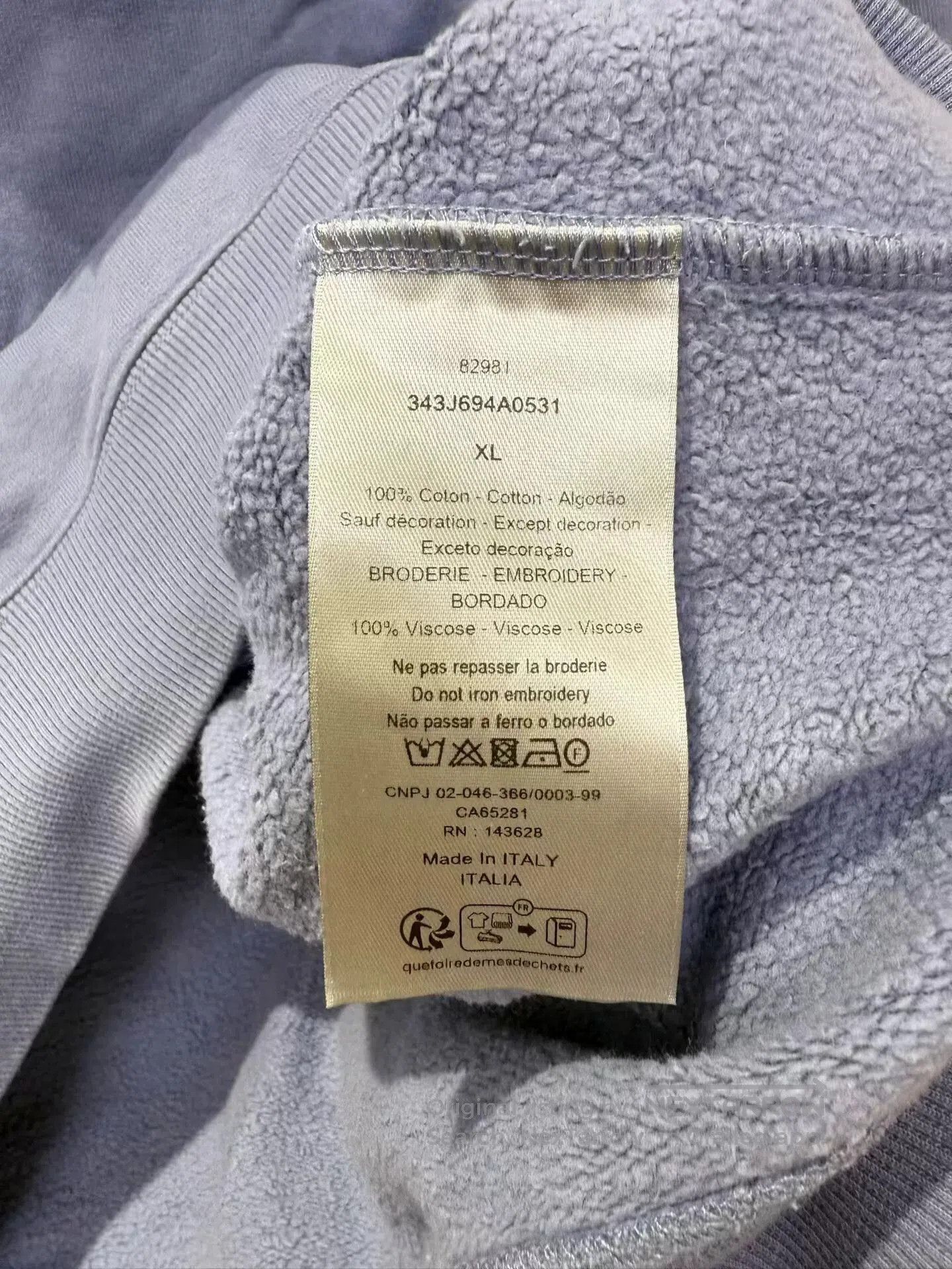 Dior dior blue embroidered logo sweatshirt with tags. Size US XL / EU 56 / 4 - 3 Thumbnail