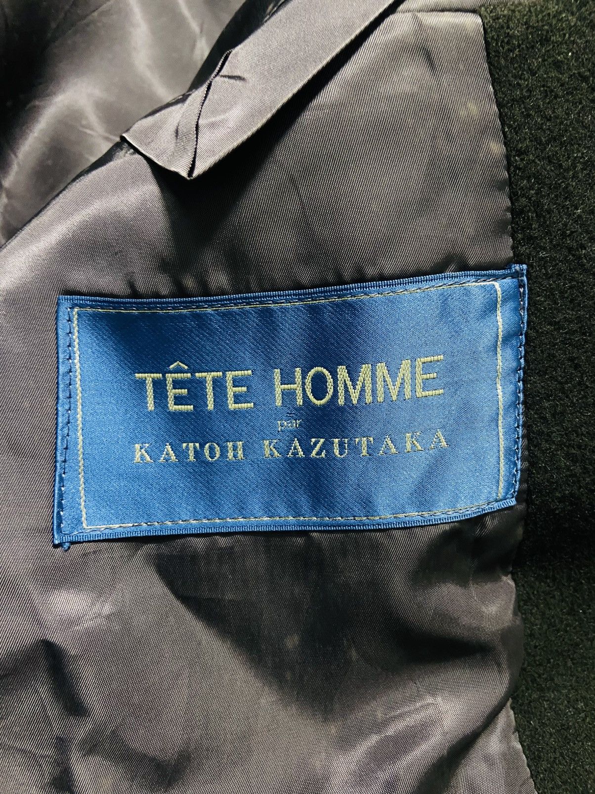 Tete Homme Vintage 90s Tete Homme Wool Jacket Size US L / EU 52-54 / 3 - 11 Thumbnail