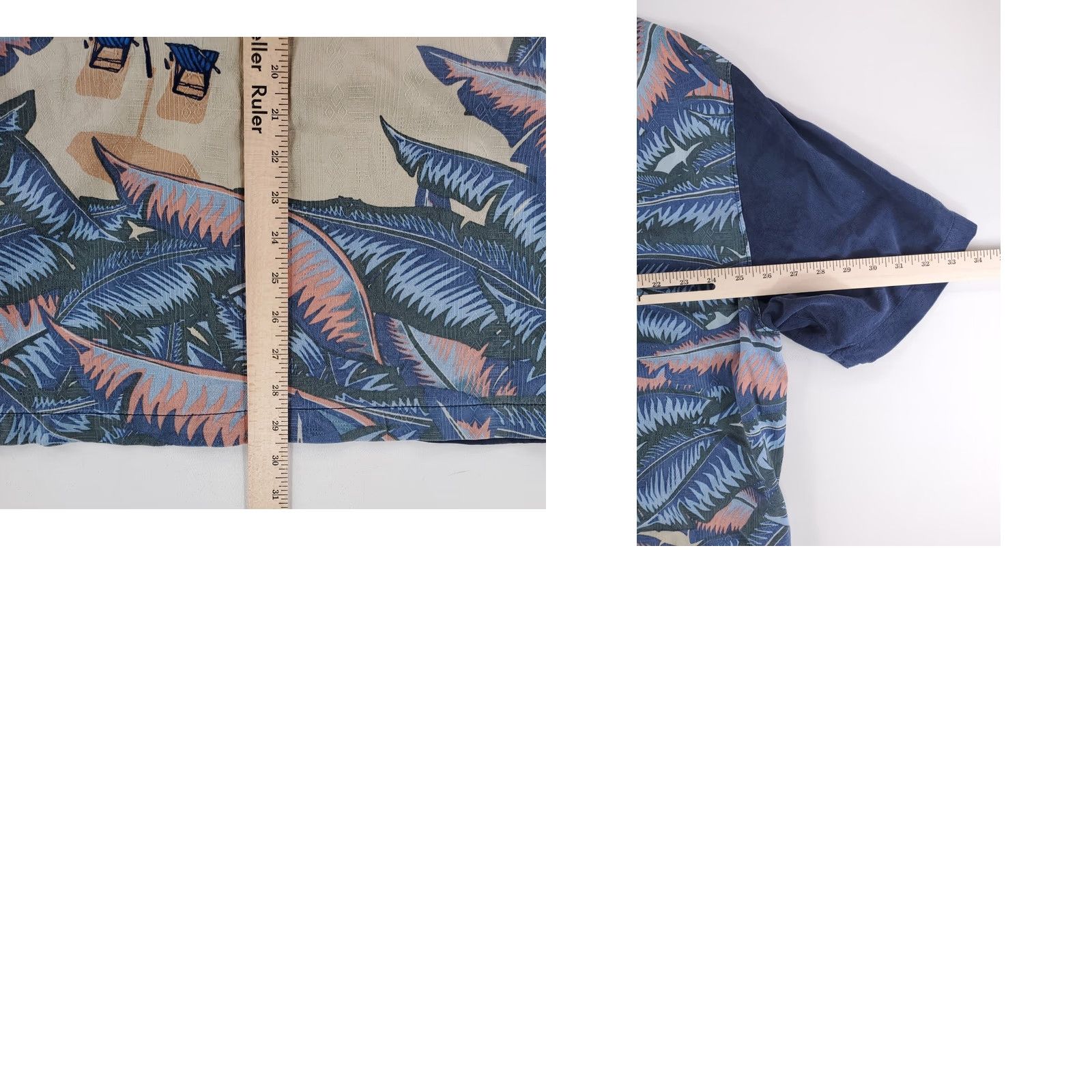 Tommy Bahama Tommy Bahama Button-Up Hawaiian Shirt Silk Rayon Beach Sunset Blue Mens XXL Short Sleeve Button-Up Shirt? Size US XXL / EU 58 / 5 - 8 Thumbnail