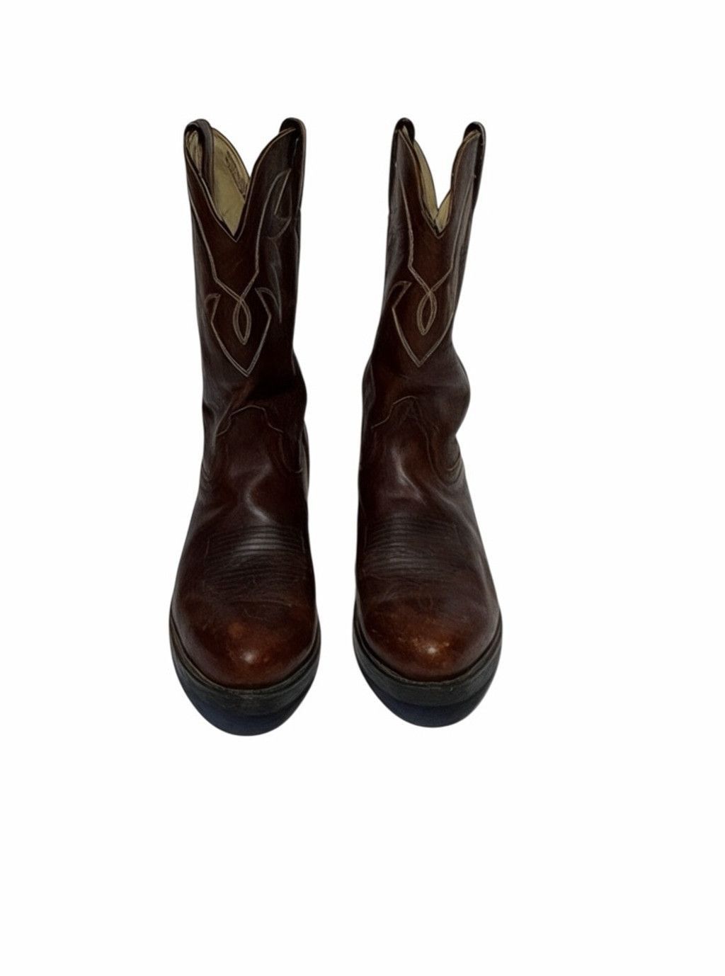 Durango Durango Brown Leather Cowboy Boots | Classic Western Style Size US 10 / EU 43 - 1 Thumbnail