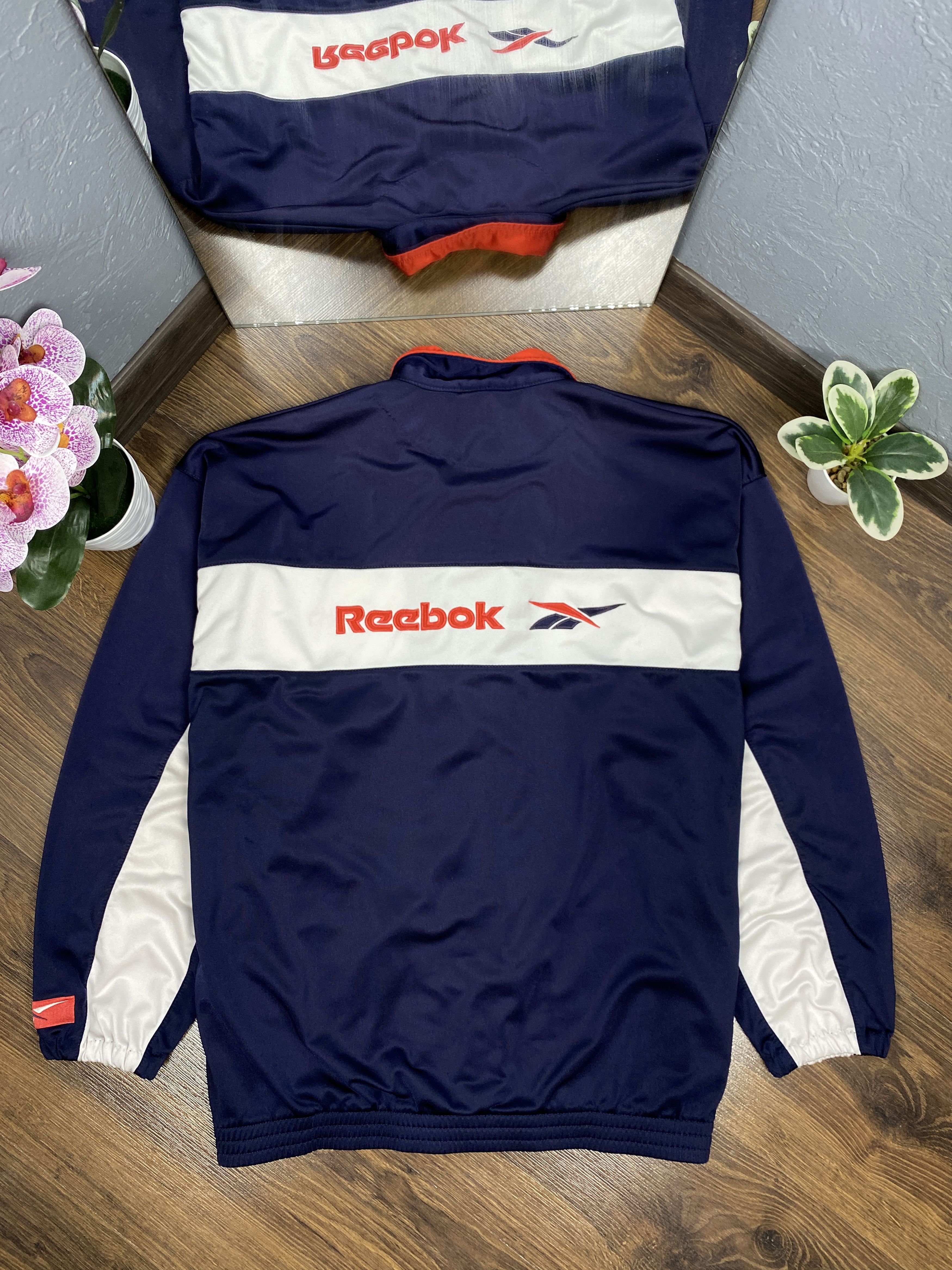 Reebok Reebok Vintage Mens Track Top Jacket Size US S / EU 44-46 / 1 - 1 Thumbnail