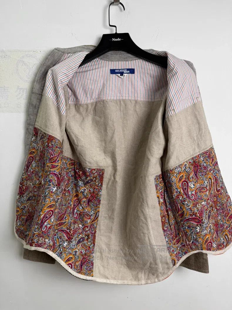 Junya Watanabe Junya Watanabe Patchwork Linen Jacket Shirt Size US S / EU 44-46 / 1 - 8 Thumbnail
