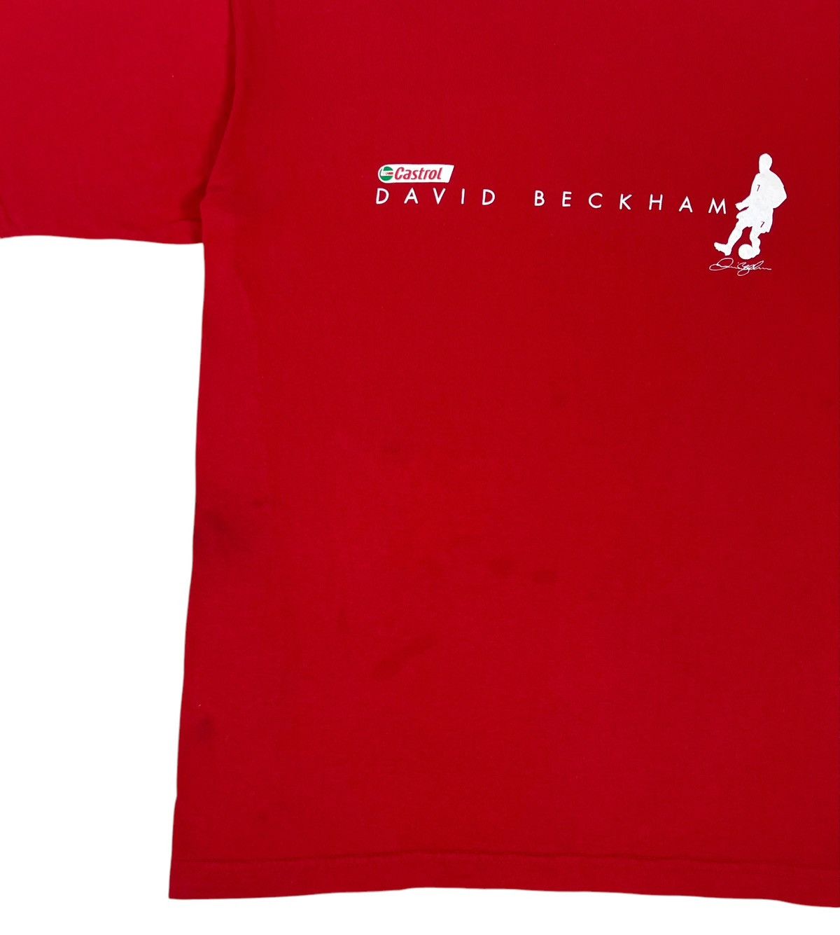 David Beckham × Vintage Vintage David Beckham Castrol Sponsor tee Size US M / EU 48-50 / 2 - 5 Thumbnail