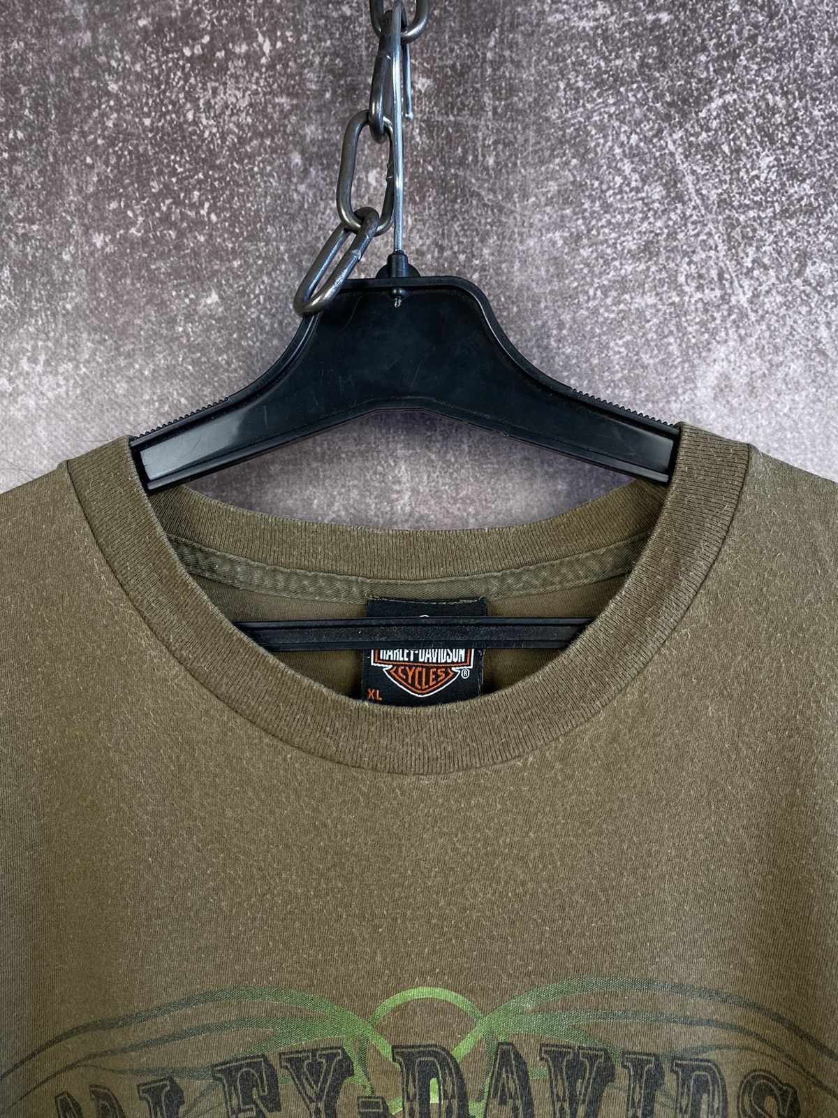 Harley Davidson × Vintage Vintage Harley Davidson Tee Shirt Y2K Chrome Flames Choppers Size US XL / EU 56 / 4 - 5 Thumbnail