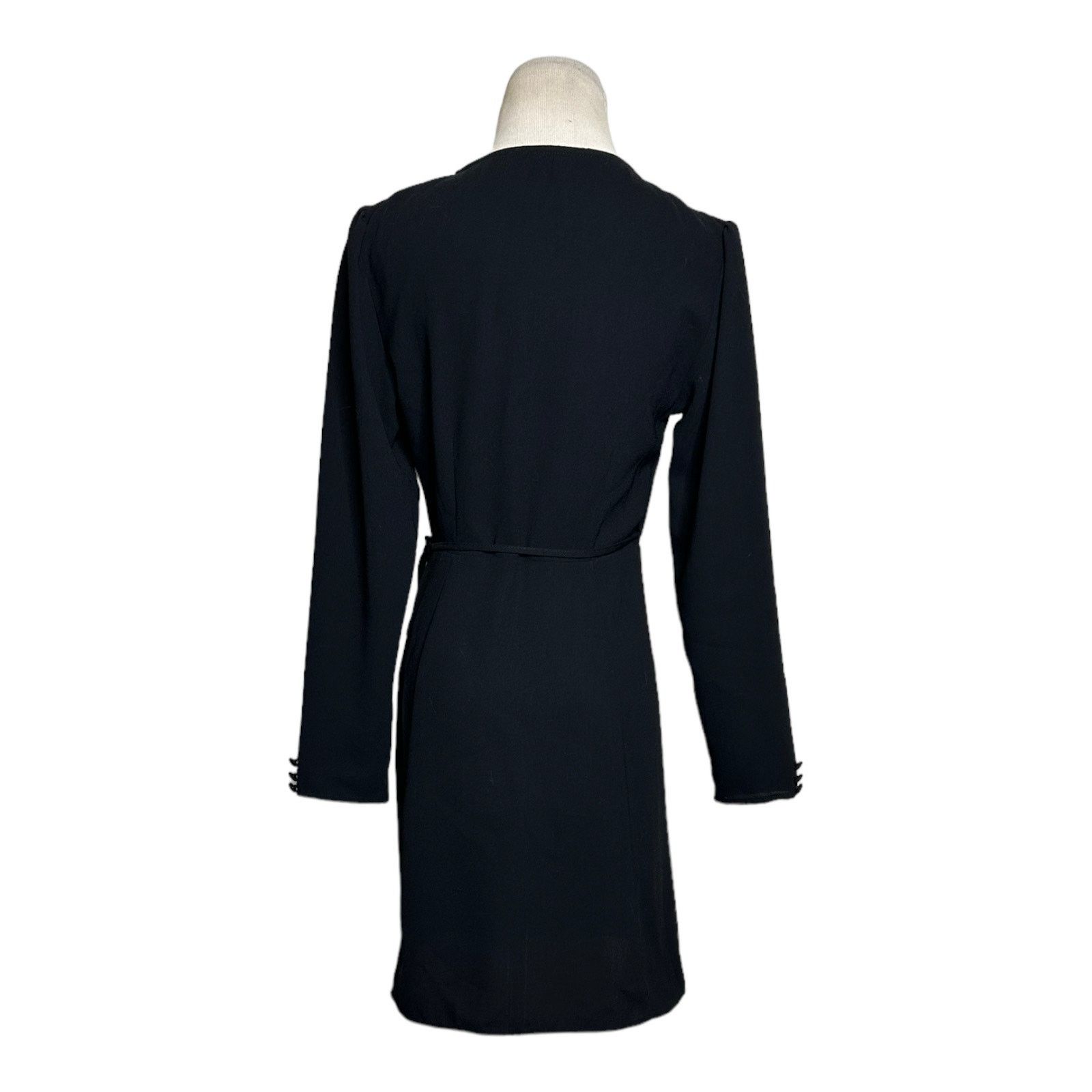 Topshop Topshop black long sleeves wrap mini dress size 4 Size S / US 4 / IT 40 - 12 Thumbnail