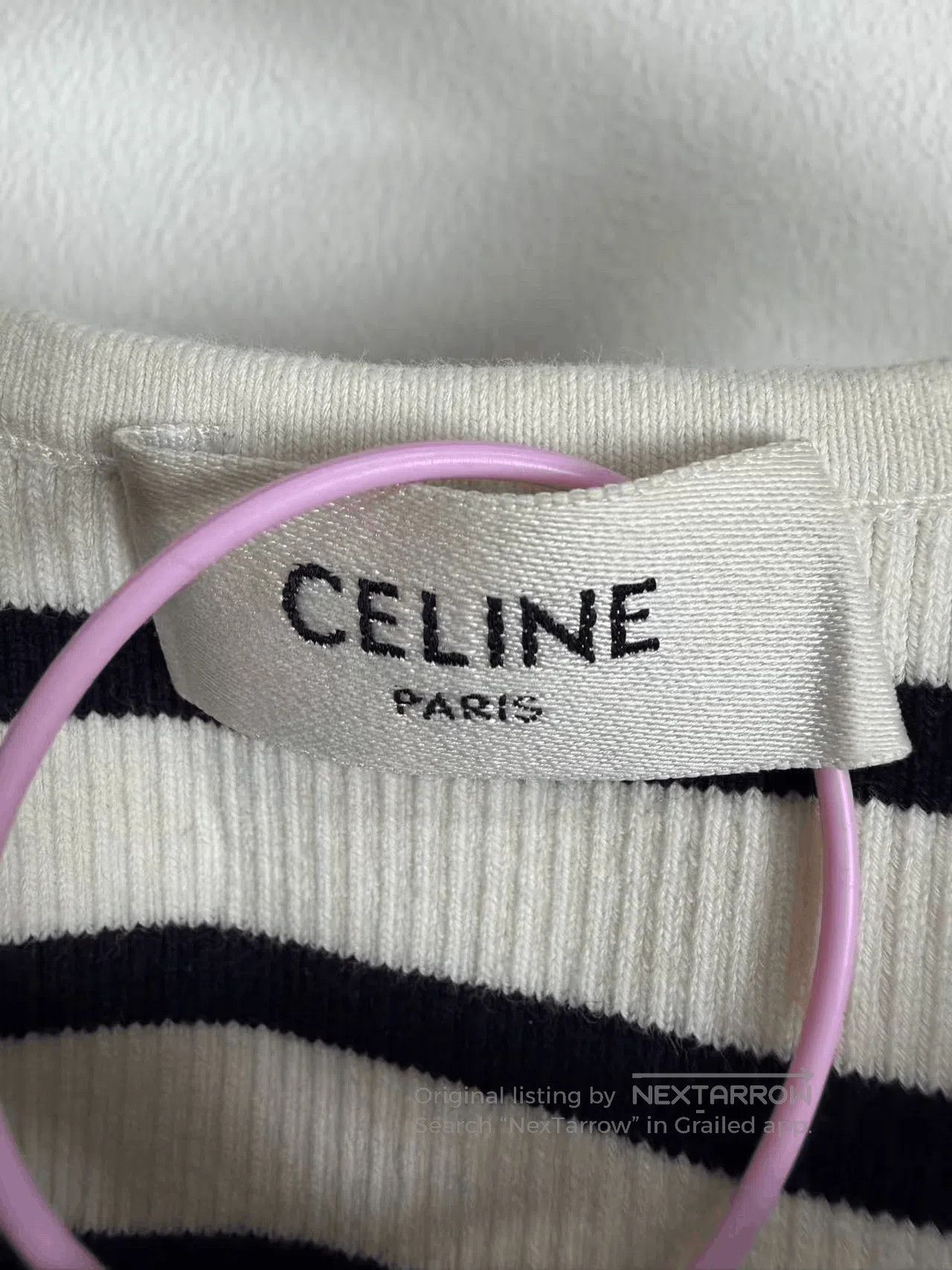 Celine Celine Black White Striped Vest. Size XS / US 0-2 / IT 36-38 - 3 Thumbnail