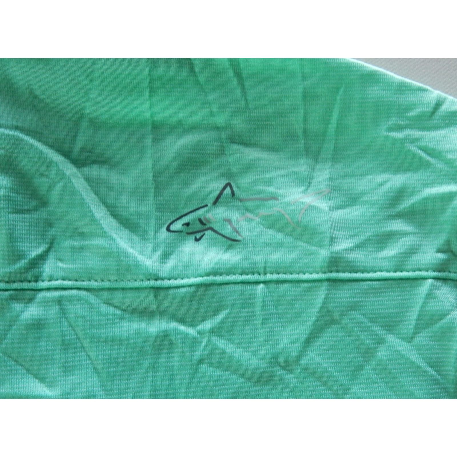 Vintage Greg Norman Mens Sweater Size S Pullover Green Polyester knit Mens S Green Sweater Size US S / EU 44-46 / 1 - 7 Thumbnail