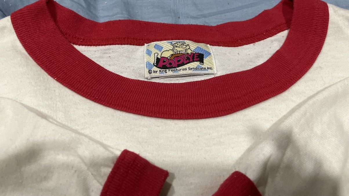 Augusta Sportswear Vintage 90s Popeye Ringer Tee Size US L / EU 52-54 / 3 - 7 Thumbnail