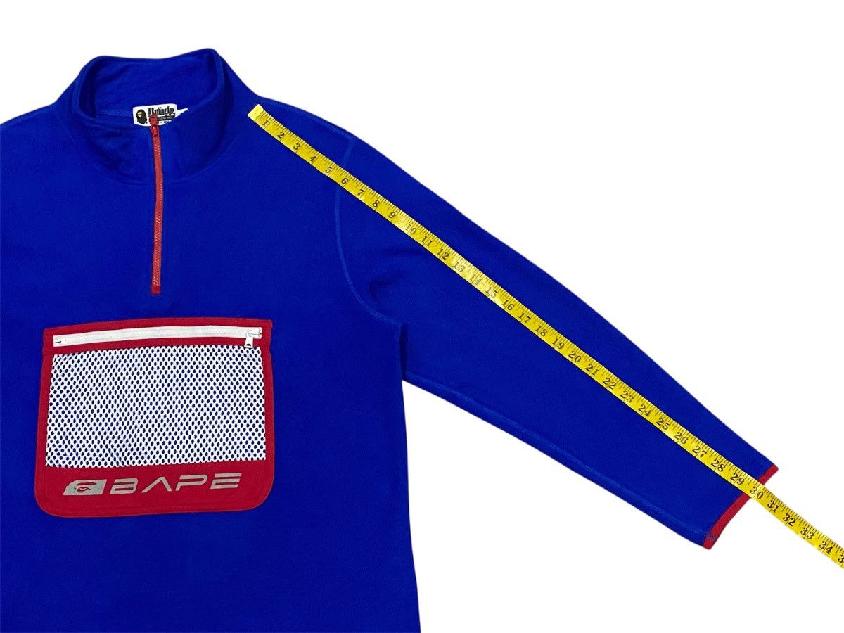 Bape A Bathing Ape Fleece Pocket Haf Zip Sweatshirt Size US XL / EU 56 / 4 - 20 Thumbnail