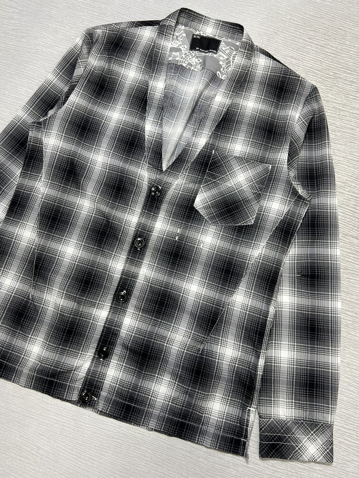 Number (N)ine Number (N)ine - Plaid Flannel Cardigan Size US M / EU 48-50 / 2 - 5 Thumbnail