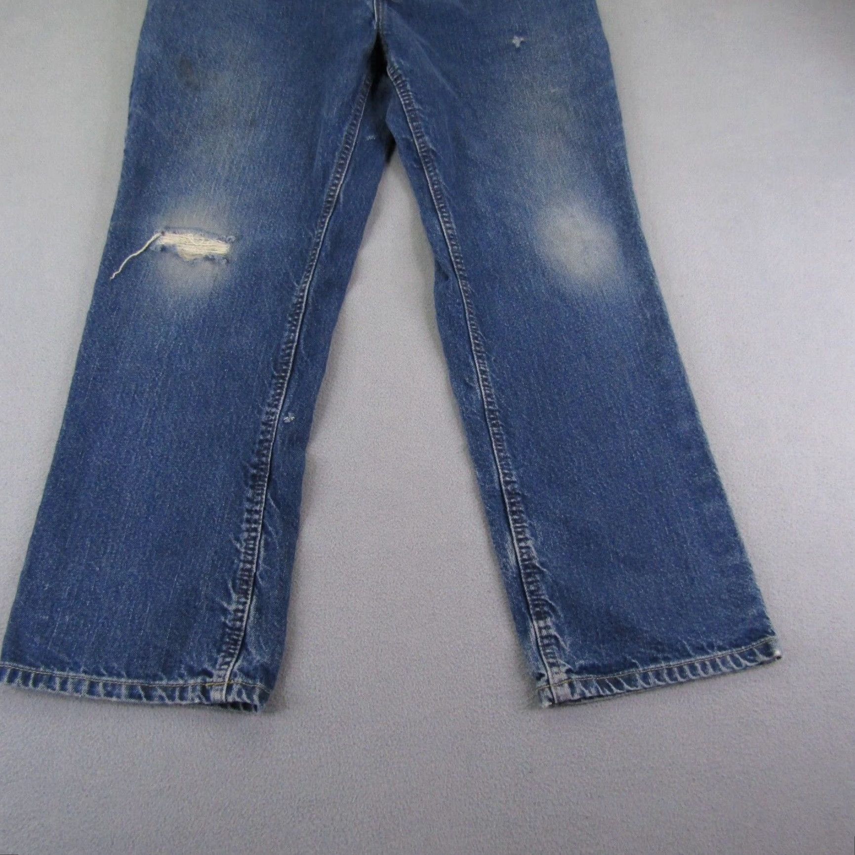 Carhartt Carhartt Jeans Mens 36x30 Blue Denim Flame-Resistant FR Workwear Jeans Regular Inseam 28in Pockets Logo Button Zipper - Mens Size US 36 / EU 52 - 3 Thumbnail