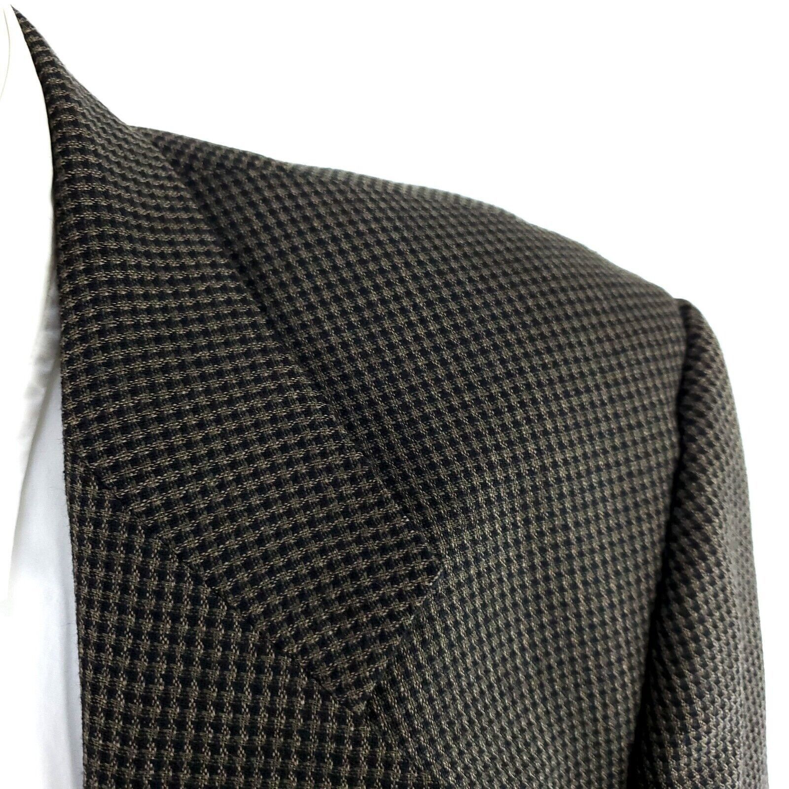 Oscar De La Renta Oscar De La Renta Heavy Textured Wool 2 Button Sport Coat 42 Size 42L - 2 Thumbnail