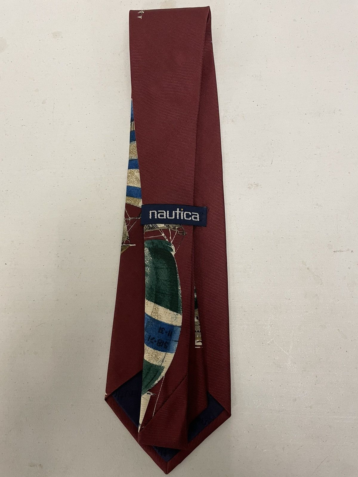 Nautica × Vintage Vintage Nautical Print Tie Size ONE SIZE - 6 Thumbnail