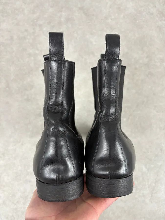Gucci Gucci Black Leather Minimalist Premium Boots Size US 11 / EU 44 - 7 Thumbnail