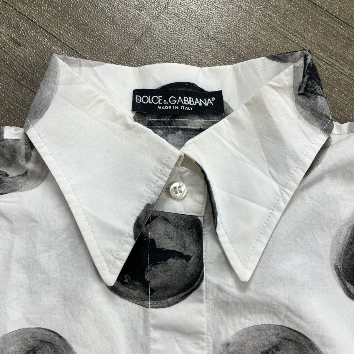 Dolce & Gabbana Vintage Dolce & Gabbana Polkadot Blouse Shirt Luxury Size S / US 4 / IT 40 - 4 Thumbnail