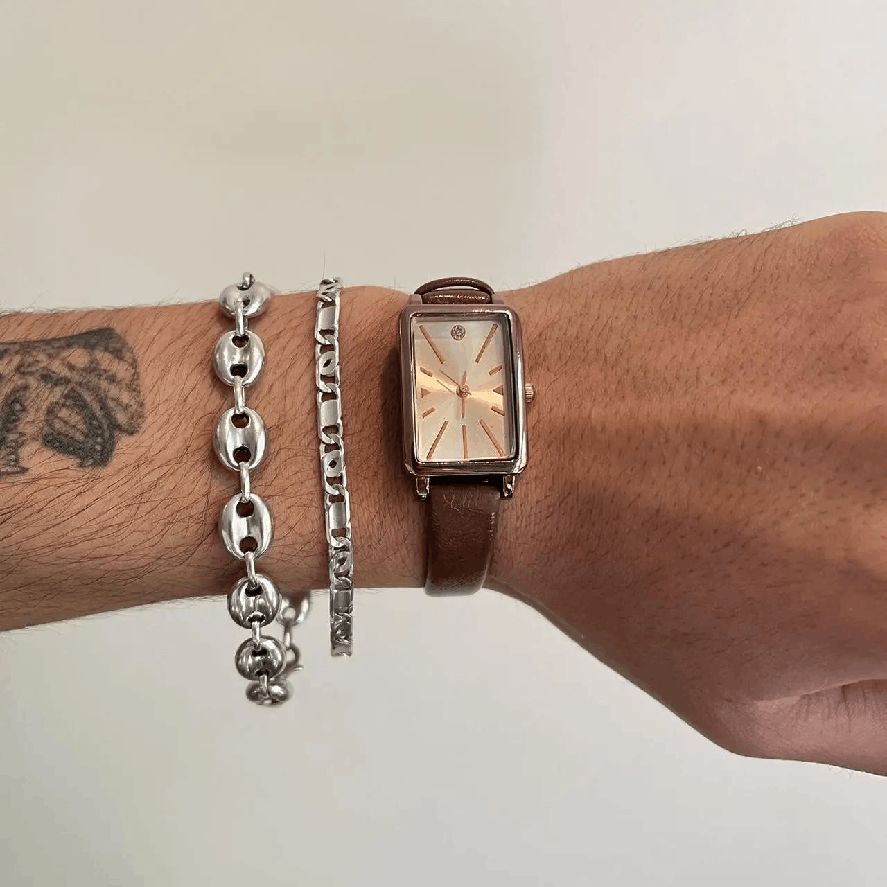 Jewelry brown old money luxury leather watch Size ONE SIZE - 7 Thumbnail