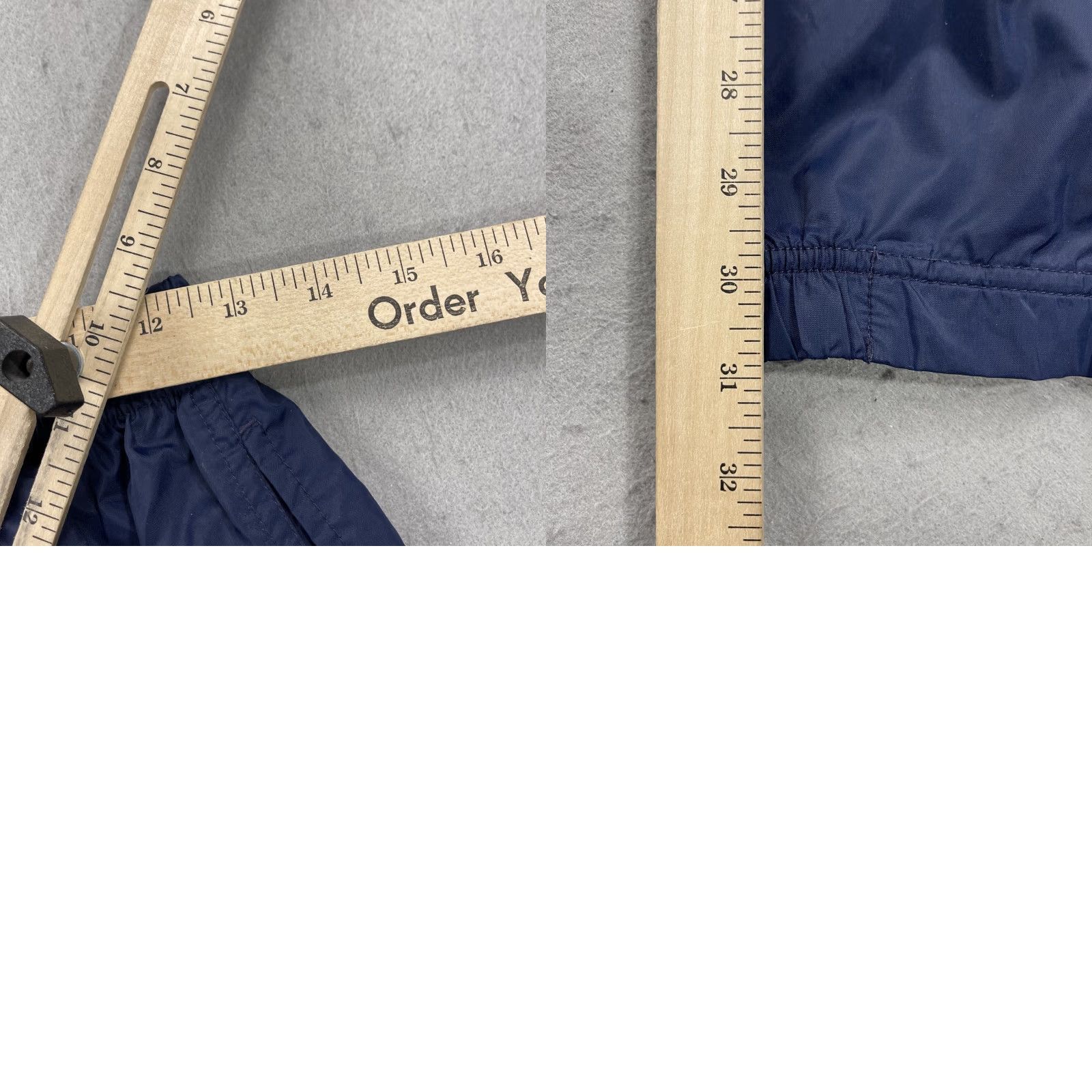 Nike VINTAGE Nike Track Pants Mens M Blue Nylon 90s Swish Zip Cuff Ankle 31in Inseam Pockets Activewear Gym & Training Size US 31 - 8 Thumbnail