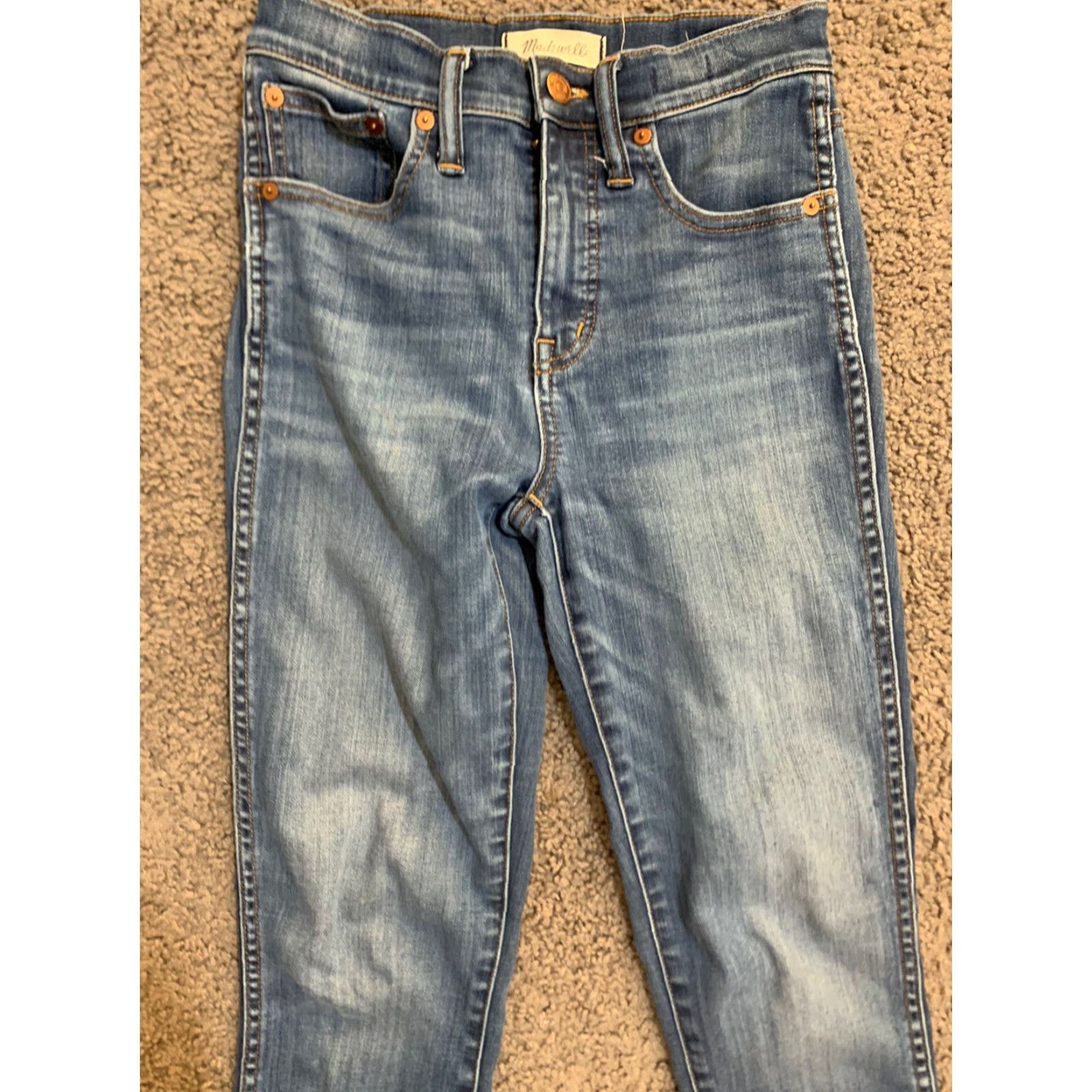 Madewell Madewell 10" High Rise Skinny Jeans Womens 24 Stretch Slim Fit Modern Blue Denim Size 42" / US 20 - 5 Thumbnail