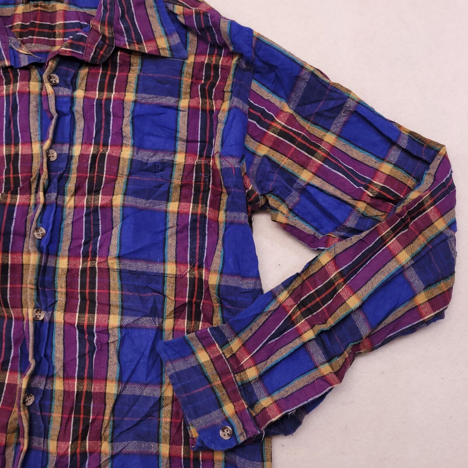 High Sierra High Sierra Tartan Flannel Shirt Mens Size L Blue Red Yellow Size US L / EU 52-54 / 3 - 7 Thumbnail