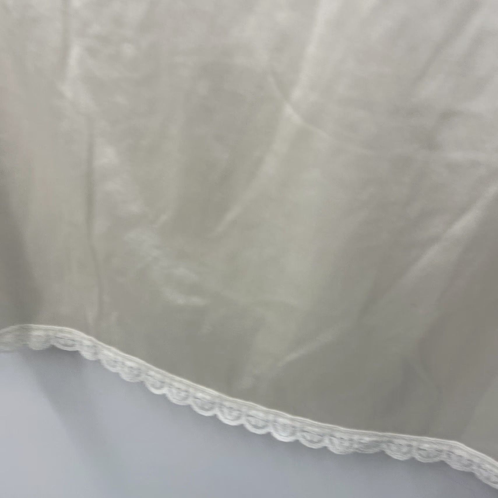 Sears VTG Sears Slip Women Small Cream Ivory Nylon Lace Hem Elastic Waist 1980s Casual Womens Girls? Size ONE SIZE - 7 Thumbnail