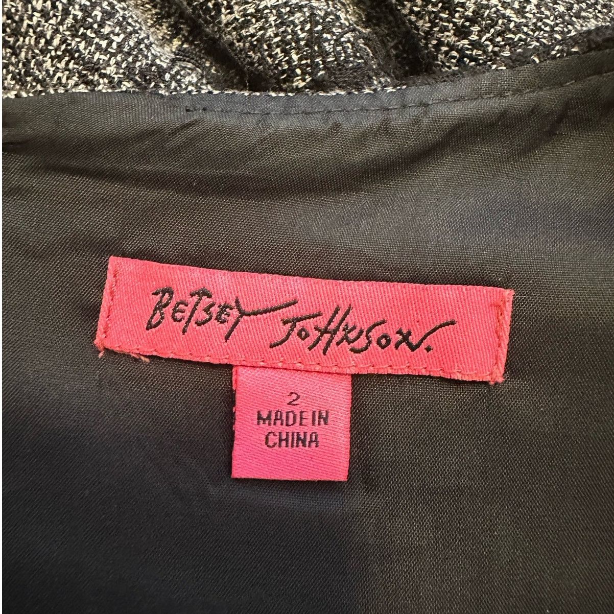 Betsey Johnson Betsey Johnson Gray Black Lace Sheath Dress size 2 Size XS / US 0-2 / IT 36-38 - 3 Thumbnail