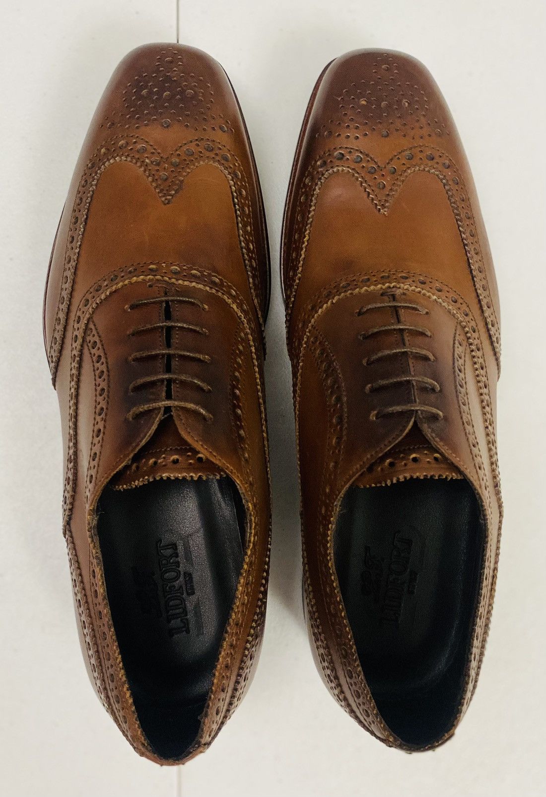 Lidfort Lidfort Brown Princes Leather Brogue Wingtip Oxford 9 US NEW Size US 9 / EU 42 - 9 Thumbnail