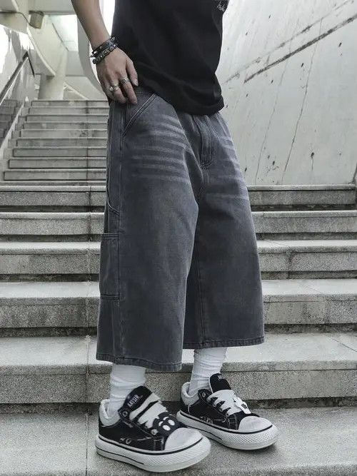 Other Opium Washed Y2k Shorts Jorts Denim Size US 33 - 2 Thumbnail